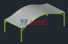 万豪2021第8标-乐清铁定溜溜乐园ETFE天幕及PTFE景观伞膜结构工程